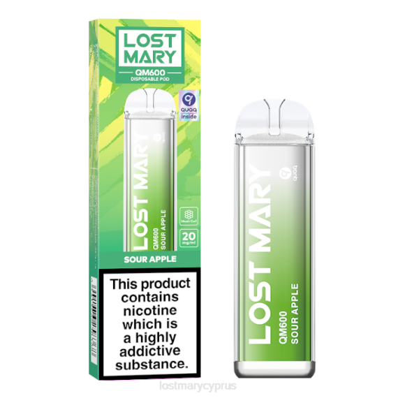 χαμένος ατμός μιας χρήσης mary qm600 ξινόμηλο LOST MARY vape flavours - 6ZP0T165