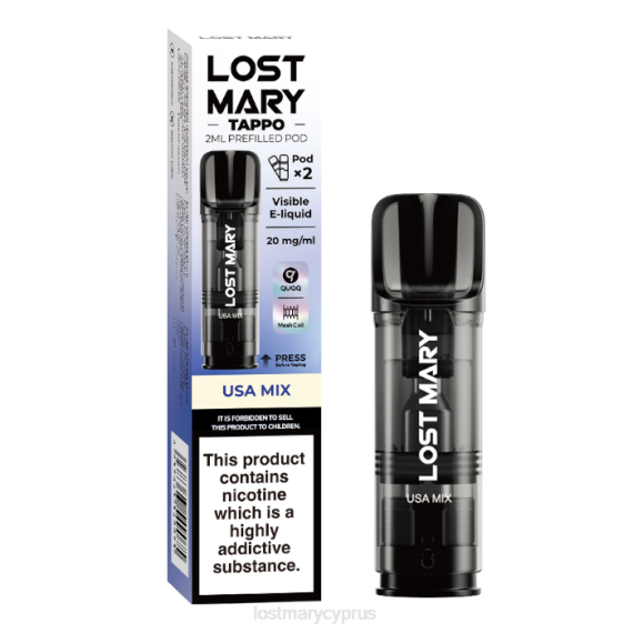 χαμένοι προγεμισμένοι λοβοί mary tappo - 20 mg - 2 πκ μείγμα ΗΠΑ LOST MARY CY - 6ZP0T184